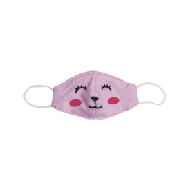 MÁSCARA DE TECIDO INFANTIL PANVEL ROSA GATINHA