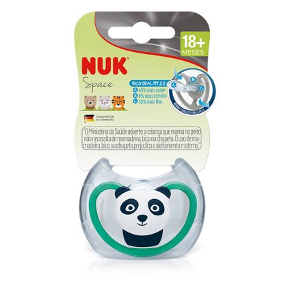 CHUPETA NUK SPACE AZUL 18 MESES + COM 1 UNIDADE