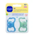 CHUPETA MAM AIR AZUL 18 MESES + COM 2 UNIDADES
