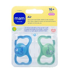 Chupeta Mam Air Azul 18 Meses + Com 2 Unidades