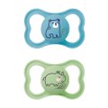 CHUPETA MAM AIR AZUL 18 MESES + COM 2 UNIDADES