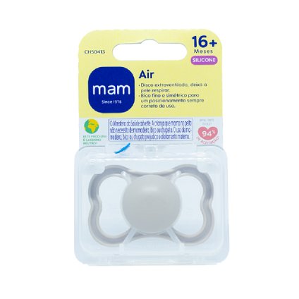 CHUPETA MAM AIR NEUTRA 18 MESES + COM 1 UNIDADE