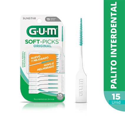 ESCOVA INTERDENTAL GUM SOFT PICKS COM 15 UNIDADES