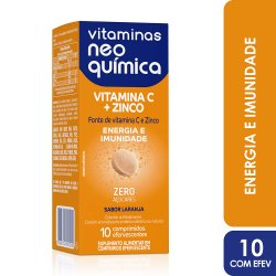 Vitamina C + Zinco Efervescente Neo Química 10 Comprimidos