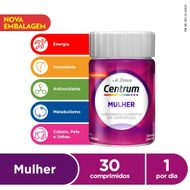 Acessar item Centrum Mulher Multivitamínico Com Vitaminas e Minerais De A A Zinco 30 Comprimidos