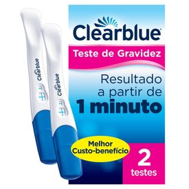 TESTE DE GRAVIDEZ CLEARBLUE DETECÇÃO RÁPIDA 2 UNIDADES