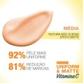 PROTETOR SOLAR FACIAL HIDRATANTE GARNIER UNIFORM & MATTE VITAMINA C FPS 50 MÉDIA 40G