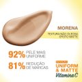 PROTETOR SOLAR FACIAL HIDRATANTE GARNIER UNIFORM MATTE VITAMINA C FPS 50 MORENA 40G