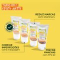 PROTETOR SOLAR FACIAL HIDRATANTE GARNIER UNIFORM MATTE VITAMINA C FPS 50 MORENA 40G