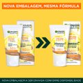 PROTETOR SOLAR FACIAL HIDRATANTE GARNIER UNIFORM MATTE VITAMINA C FPS 50 MORENA 40G