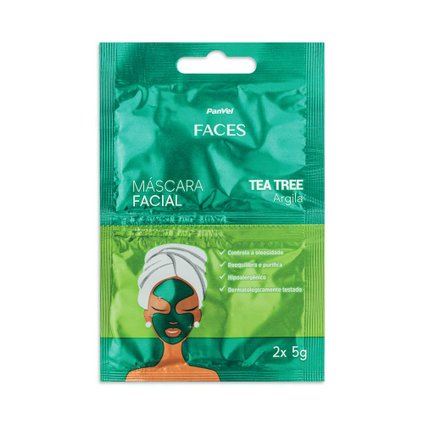 MÁSCARA PANVEL FACES TEA TREE 2X5G