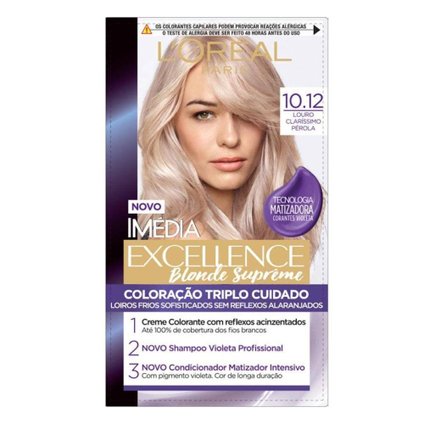 TINTURA IMÉDIA EXCELLENCE BLONDE SUPRÊME 10.12 LOURO CLARISSÍMO PÉROLA