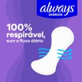 PROTETOR DIÁRIO ALWAYS RESPIRÁVEL SEM PERFUME COM 80 UNIDADES