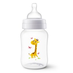 Mamadeira Avent Anti-cólic Neutra Girafa 260ml