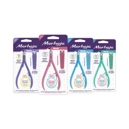 KIT ALICATE PARA CUTÍCULAS BASIC + CORTADOR MERHEJE