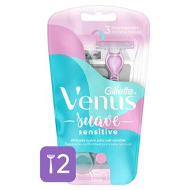 APARELHO DE DEPILAR GILLETTE VENUS SUAVE SENSITIVE 2 UNIDADES