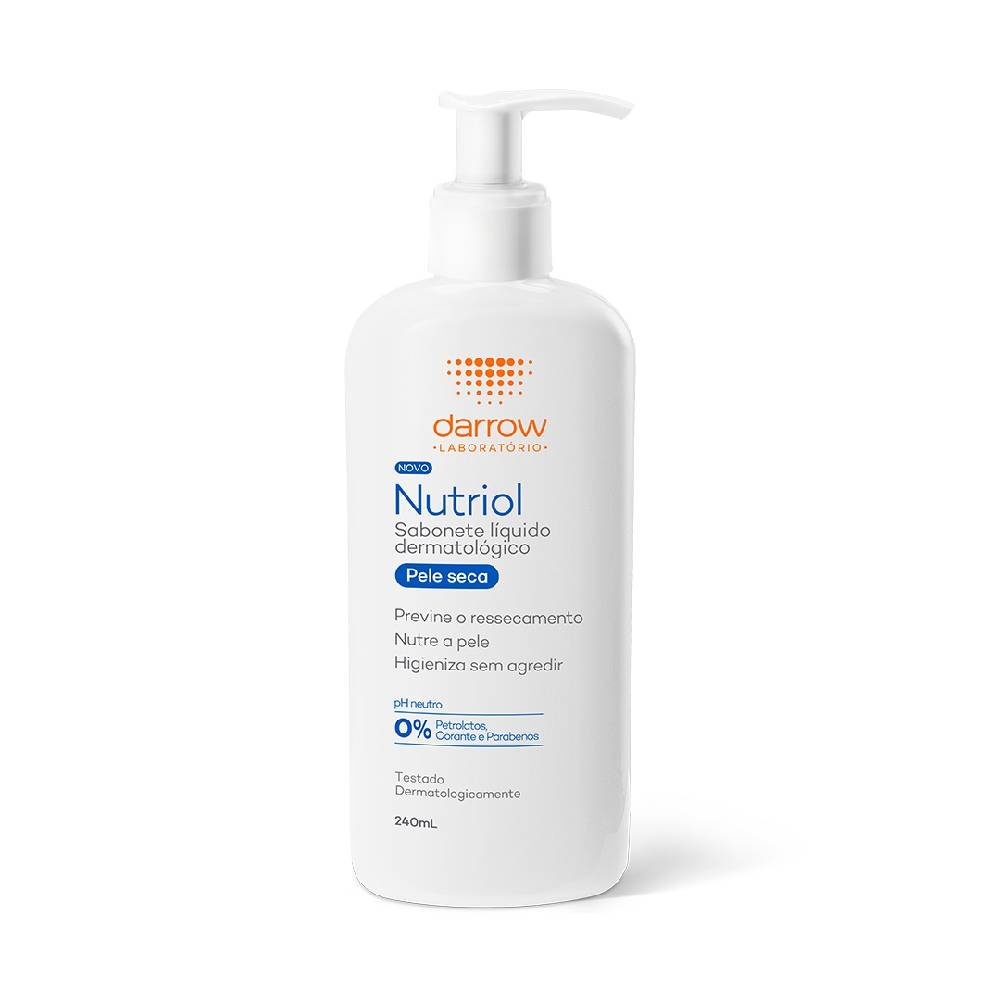 Sabonete Líquido Dermatológico Nutriol Pele Seca 240ml