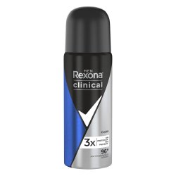 Desodorante Antitranspirante Aerosol Rexona Men Clinical Men Clean 96h 55ml