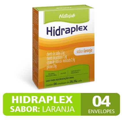 HIDRAPLEX PÓ 27,9G LARANJA 4 ENVELOPES
