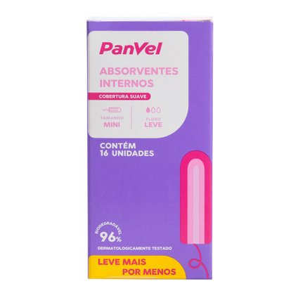 ABSORVENTE INTERNO PANVEL ESSENCIAL MINI 16 UNIDADES