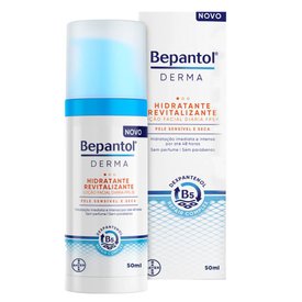 LOÇÃO HIDRATANTE FACIAL REVITALIZANTE BEPANTOL DERMA FPS 25 50ML