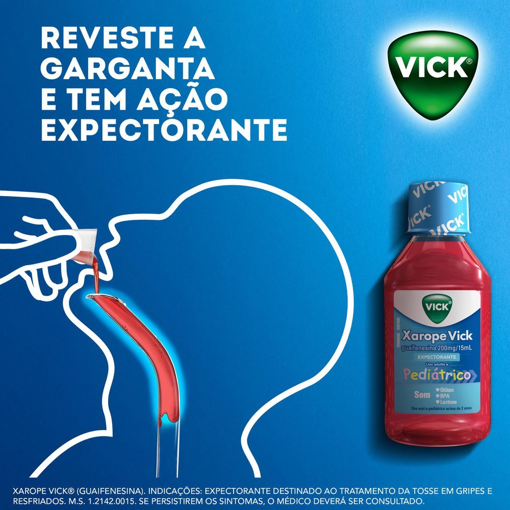 Vick Xarope Pediatrico 13,3Mg/Ml Com 120ml - Farmácias Unipreço