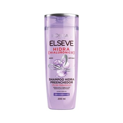 SHAMPOO PREENCHEDOR L'ORÉAL PARIS ELSEVE HIDRA HIALURÔNICO 200ML