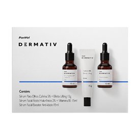 KIT ÁCIDO HIALURÔNICO 15ML + BOOSTER 15ML + CAFEÍNA 15ML PANVEL DERMATIV