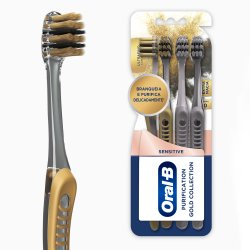 Kit Escova Dental Extra Macia Oral-b Purification Gold 4 Unidades