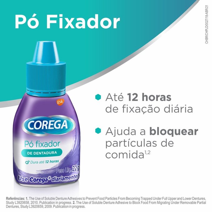 Fixador De Dentadura Corega Pó 22g Leve 3 Pague 2 - PanVel Farmácias