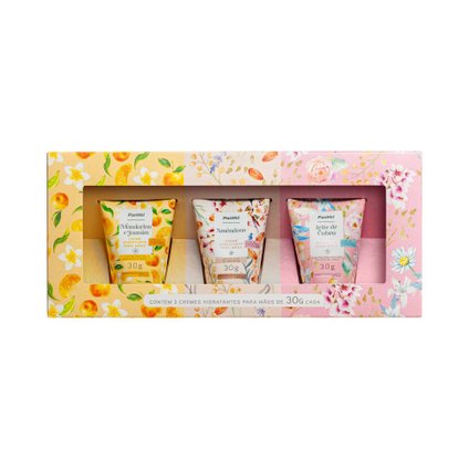 KIT PANVEL COM 3 CREMES HIDRATANTES PARA MÃOS SORTIDO 30G CADA