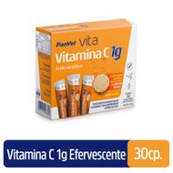 Acessar item VITAMINA C 1G PANVEL VITA 30 COMPRIMIDOS EFERVESCENTES