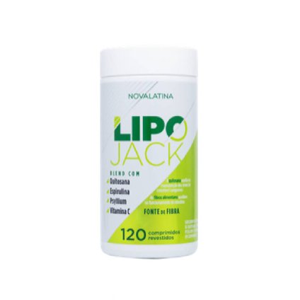 QUITOSANA + PSYLIUM + ESPIRULINA + VITAMINA C - LIPOJACK STEM 120 COMPRIMIDOS REVESTIDOS