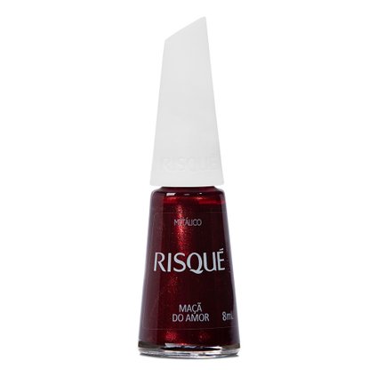 ESMALTE RISQUÉ VERMELHOS METÁLICOS MAÇÃ DO AMOR 8ML