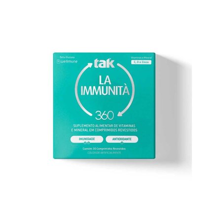 MULTIVITAMÍNICO IMUNIDADE TAK360 LA IMMUNITÀ 30 COMPRIMIDOS REVESTIDOS