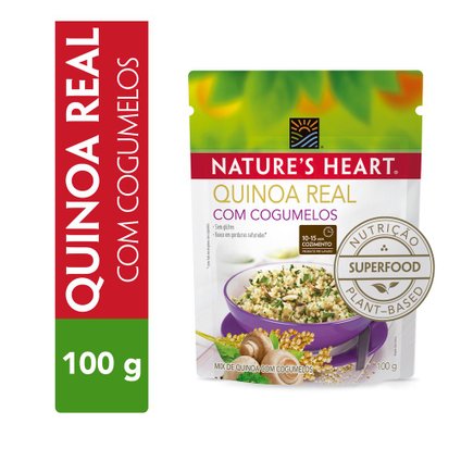 SUPLEMENTO ALIMENTAR NATURES HEART QUINOA COM COGUMELOS 100G