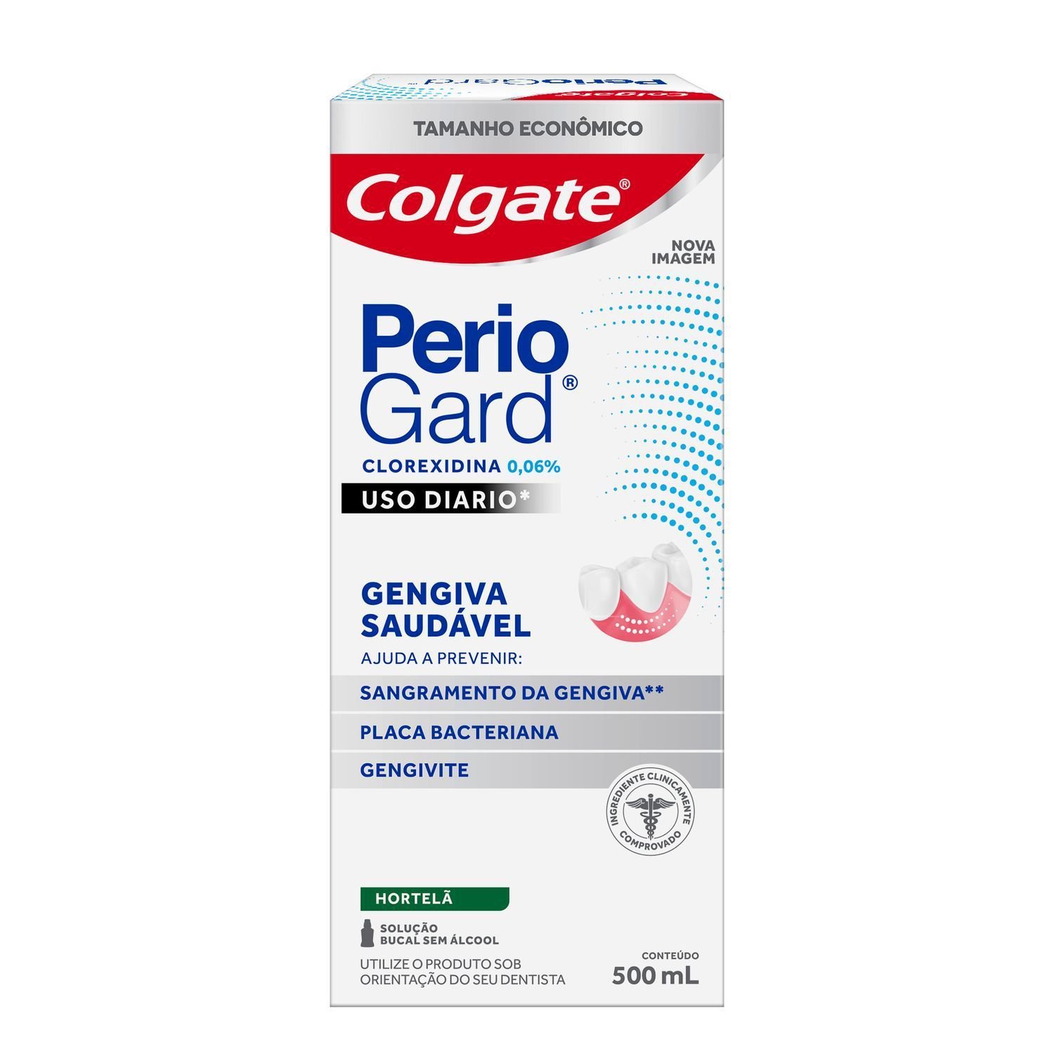 Enxaguante Bucal Colgate Periogard Uso Diário Sem Álcool 500ml