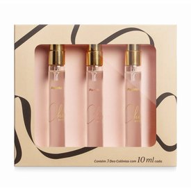 KIT MINI DEO COLÔNIAS PANVEL CHIC COM 10ML CADA