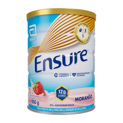 SUPLEMENTO NUTRICIONAL ENSURE MORANGO 850G