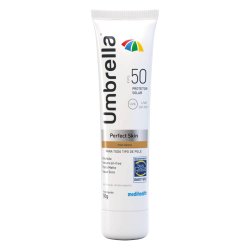 Protetor Solar Facial Umbrella Perfect Skin Tom Médio Fps 50+ 50g