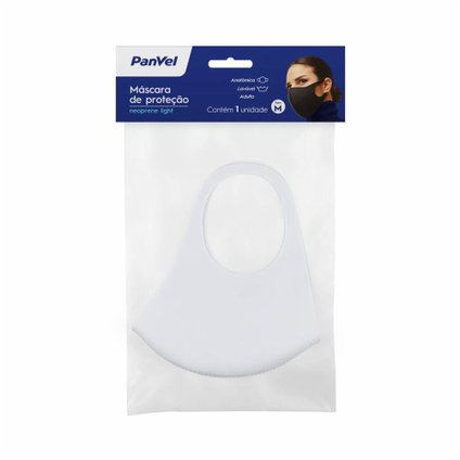 MÁSCARA DE TECIDO NEOPRENE M PANVEL BRANCA