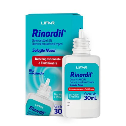 RINORDIL 0,9% SOLUÇÃO NASAL GOTAS 30ML