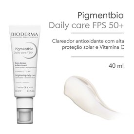 CREME FACIAL PIGMENTBIO DAILY CARE FPS 50+ BIODERMA CLAREADOR ANTIOXIDANTE COM VITAMINA C 40ML