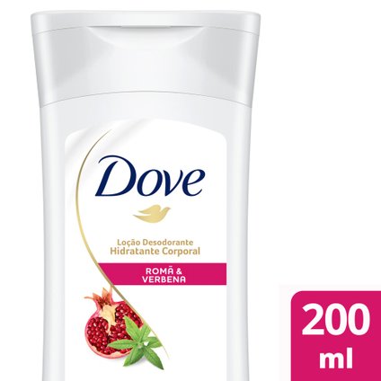 LOÇÃO DESODORANTE HIDRATANTE CORPORAL DOVE ROMÃ  VERBENA  200ML