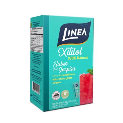 ADOCANTE EM PÓ LINEA XILITOL 40 SACHES 5G CADA