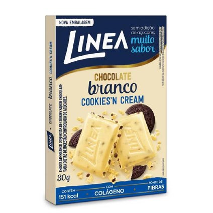 CHOCOLATE BRANCO COOKIES N' CREAM LINEA 30G