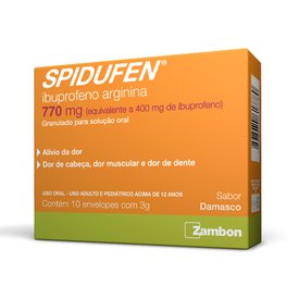 SPIDUFEN 770 MG GRANULADO 10 ENVELOPES SABOR DAMASCO