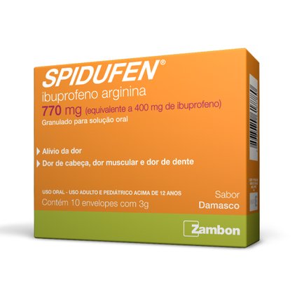 SPIDUFEN 770 MG GRANULADO 10 ENVELOPES SABOR DAMASCO