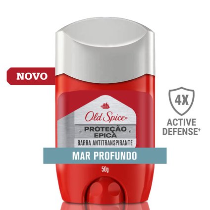DESODORANTE STICK OLD SPICE ANTITRANSPIRANTE PROTEÇÃO ÉPICA MAR PROFUNDO 50G