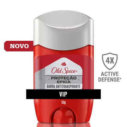 DESODORANTE STICK OLD SPICE PROTEÇÃO ÉPICA VIP 50G